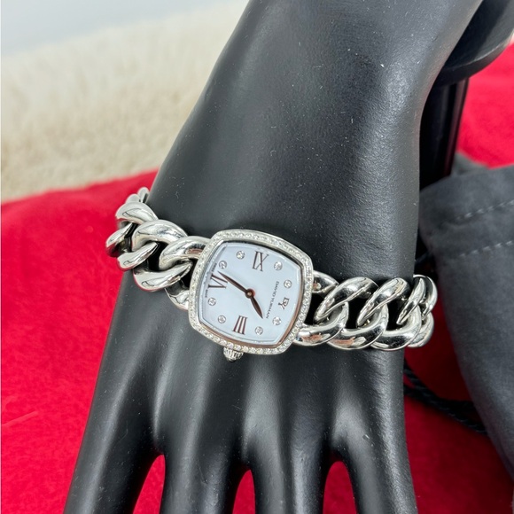 David Yurman Albion 23mm Stainless Steel Quartz Watch with Diamonds - Picture 3 of 8